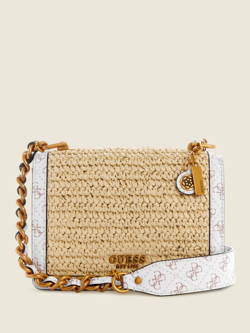 Beige Women's Guess Abey Crossbody Bags | 7692048-CD