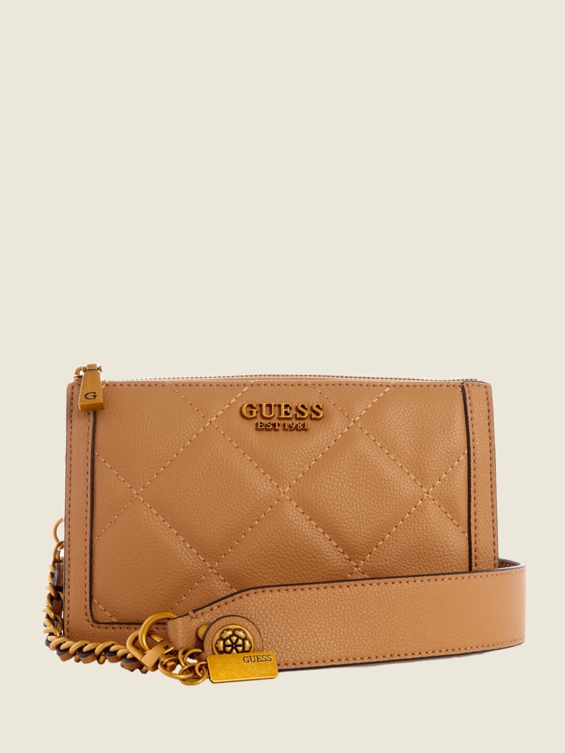 Beige Women's Guess Abey Mini Bag | 0651248-VX