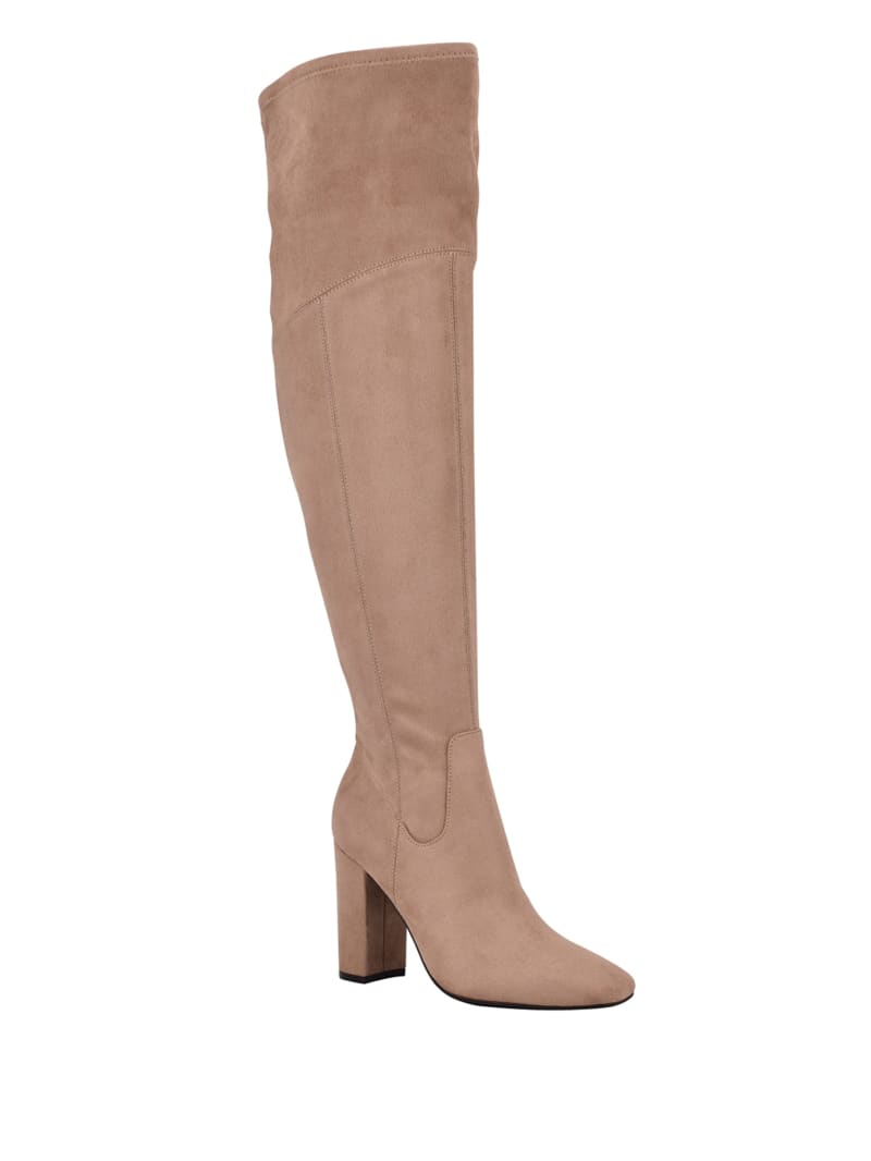 Beige Women's Guess Mireya Over-The-Knee Boots | 6730942-NA