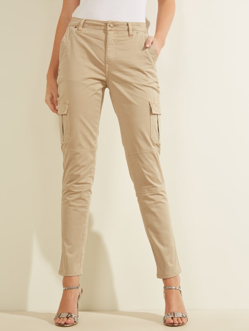 Beige Women's Guess Sexy Cargos Pants | 3021897-GO