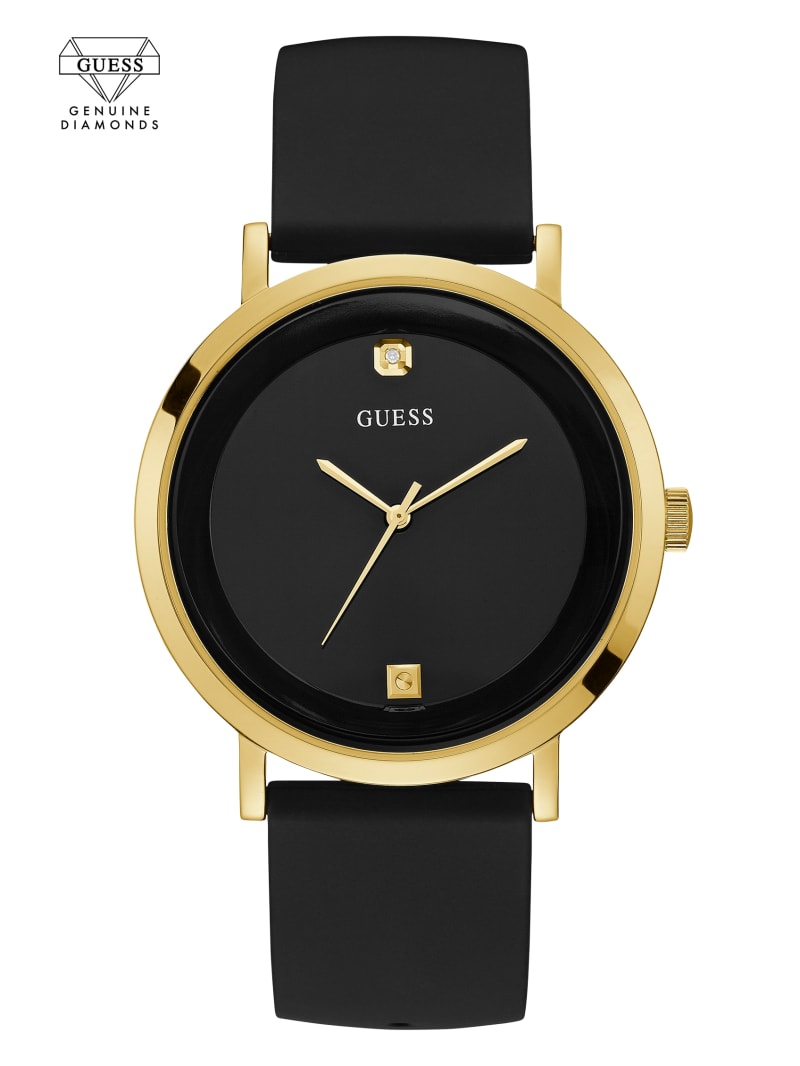 Black Men's Guess And Gold-Tone Analog Watches | 2197480-WI