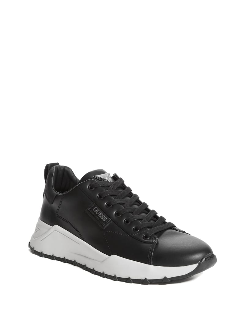 Black Men's Guess Luca Sneakers | 0539468-XE