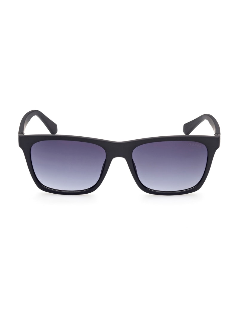 Black Men's Guess Square Sunglasses | 5027418-FH