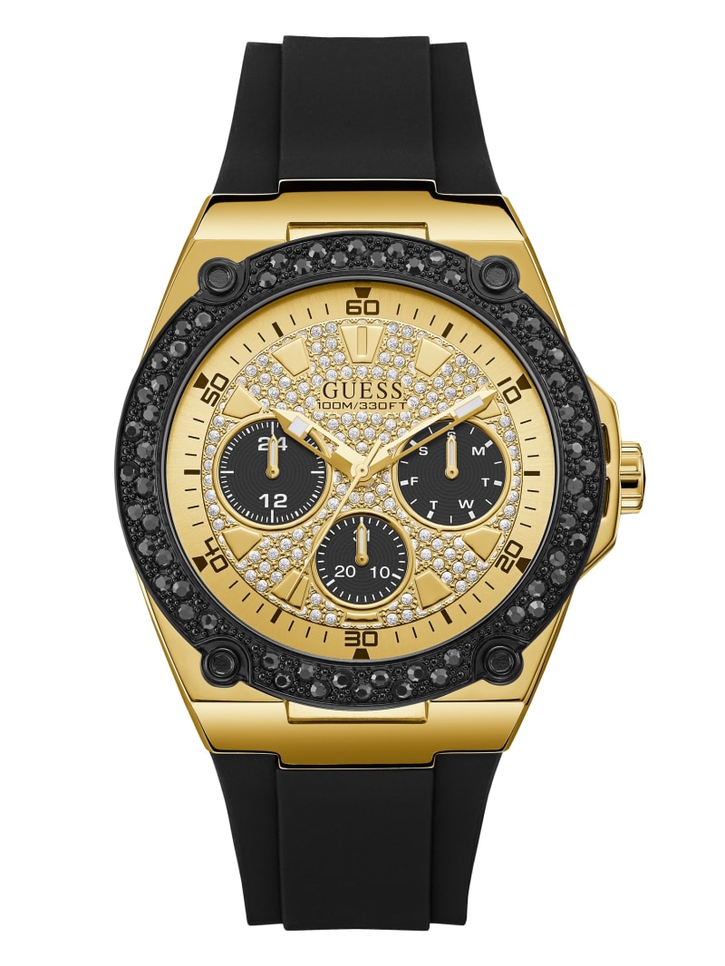 Black Men's Guess and Gold-Tone Multifunction Watches | 2306987-HQ