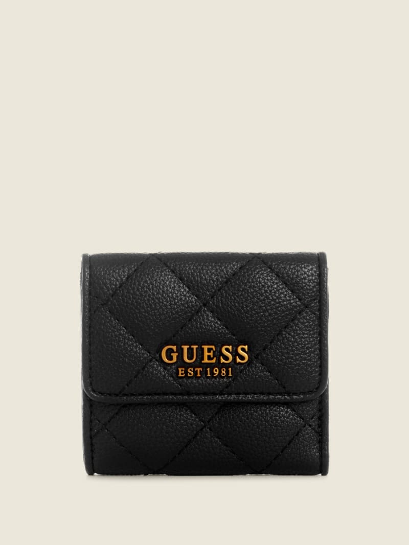 Black Women's Guess Abey Card & Coin Purse Wallets | 6751290-JI