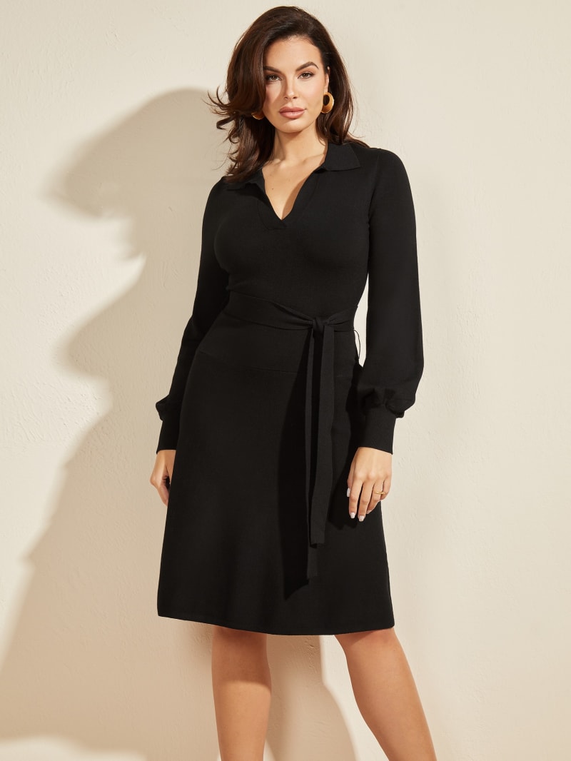 Black Women's Guess Brooklyn Dress | 6214790-WT