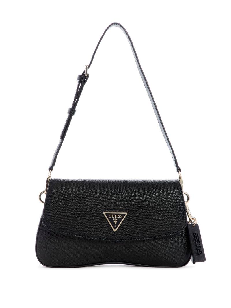 Black Women's Guess Cordelia Flap Shoulder Bags | 3492068-RM