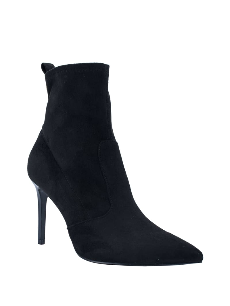 Black Women's Guess Dafina Faux-Suede Sock Boots | 6794582-UL