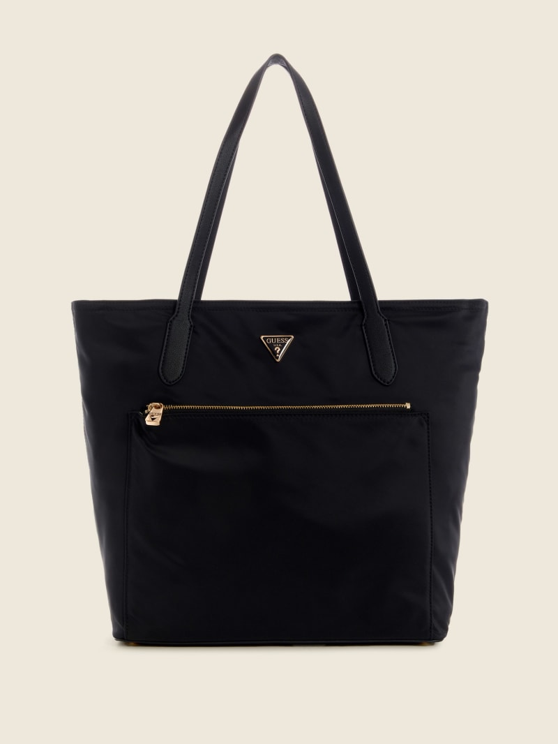 Black Women's Guess Eco Gemma Tote Bags | 5836497-QC