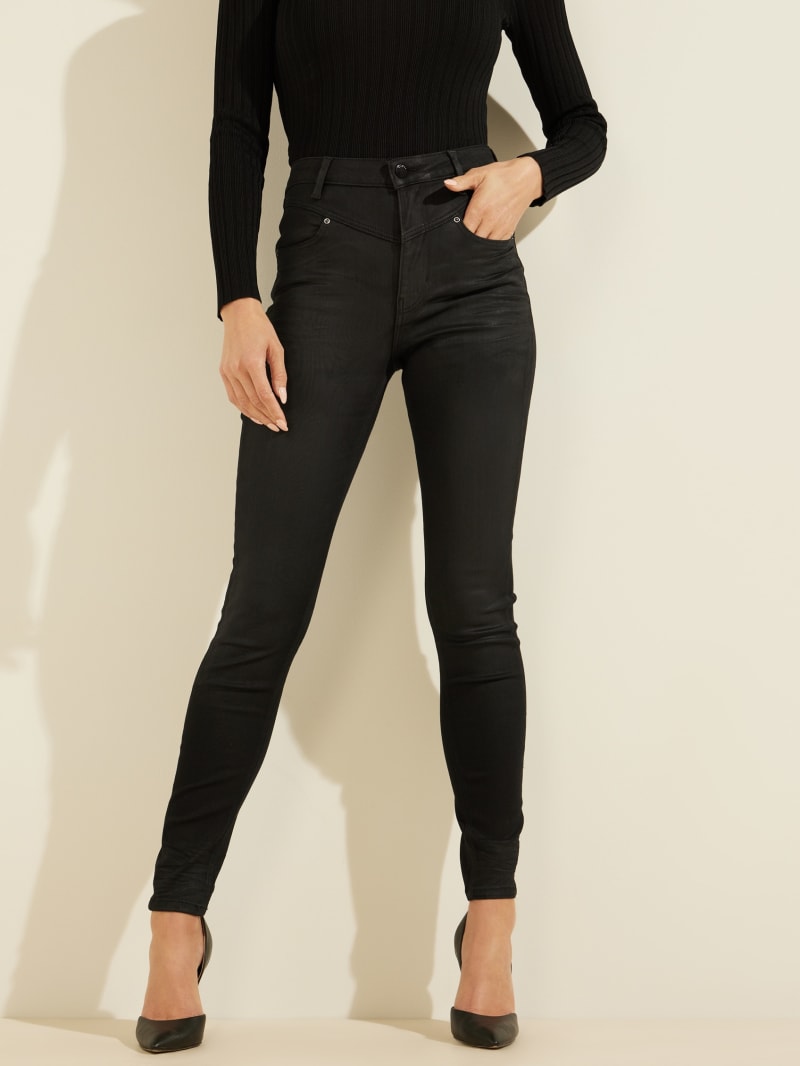 Black Women's Guess Eco Super High-Rise Skinny Pants | 4318769-YV