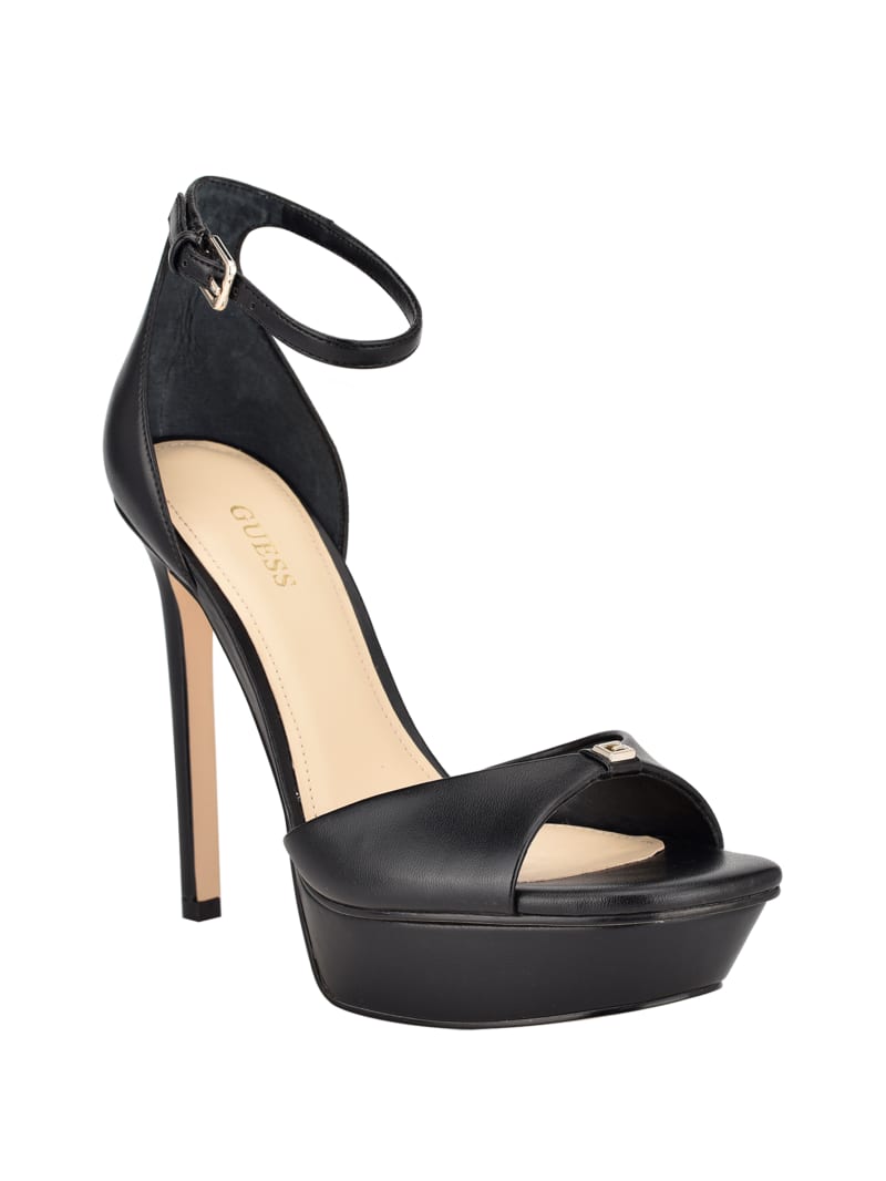 Black Women's Guess Ellsyn Platform Stiletto Heels | 7145329-YE