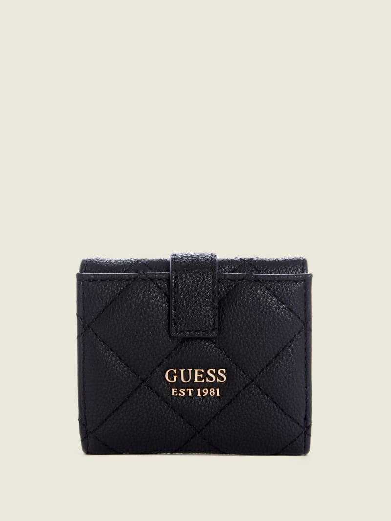 Black Women's Guess Gillian Petite Trifold Wallets | 2385107-KF