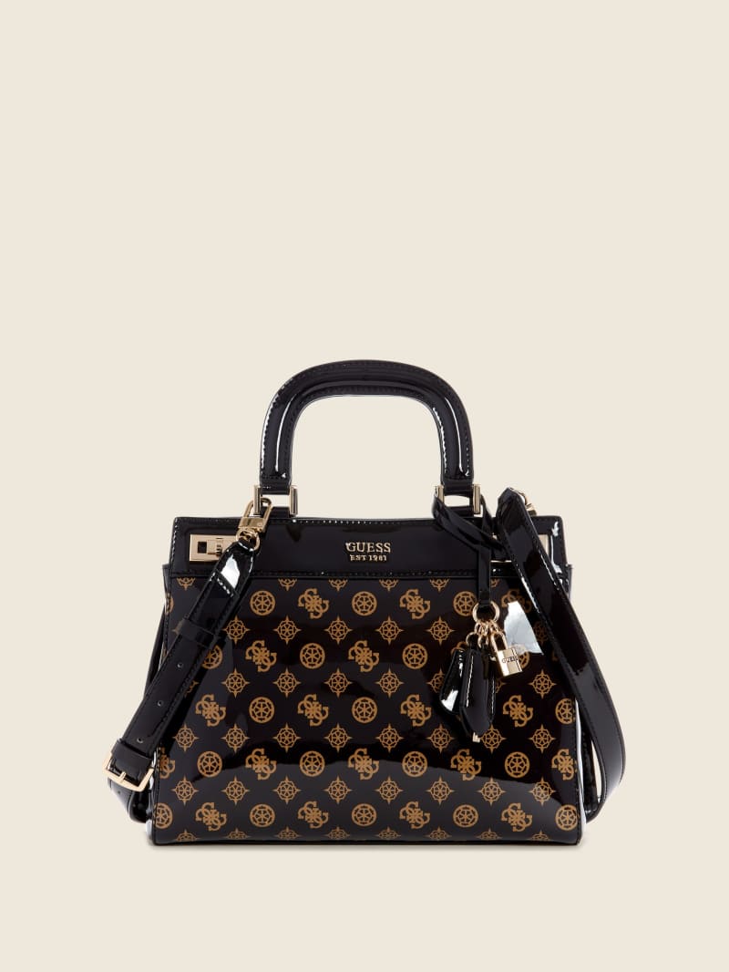 Black Women's Guess Katey Luxury Satchel Bags | 0836457-PO