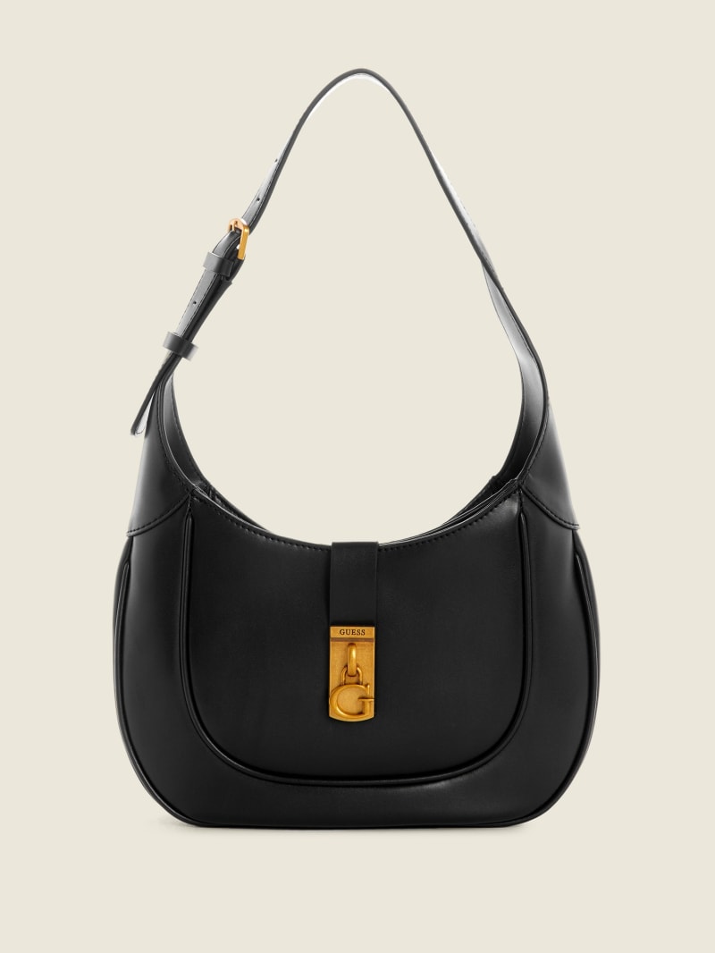 Black Women's Guess Maimie Shoulder Bags | 9312085-EG