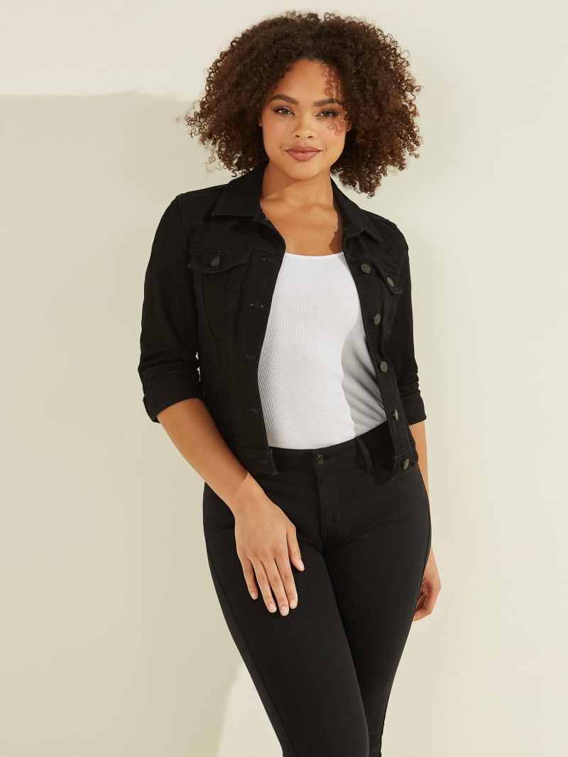 Black Women's Guess Sexy Trucker Jackets | 5614903-PV