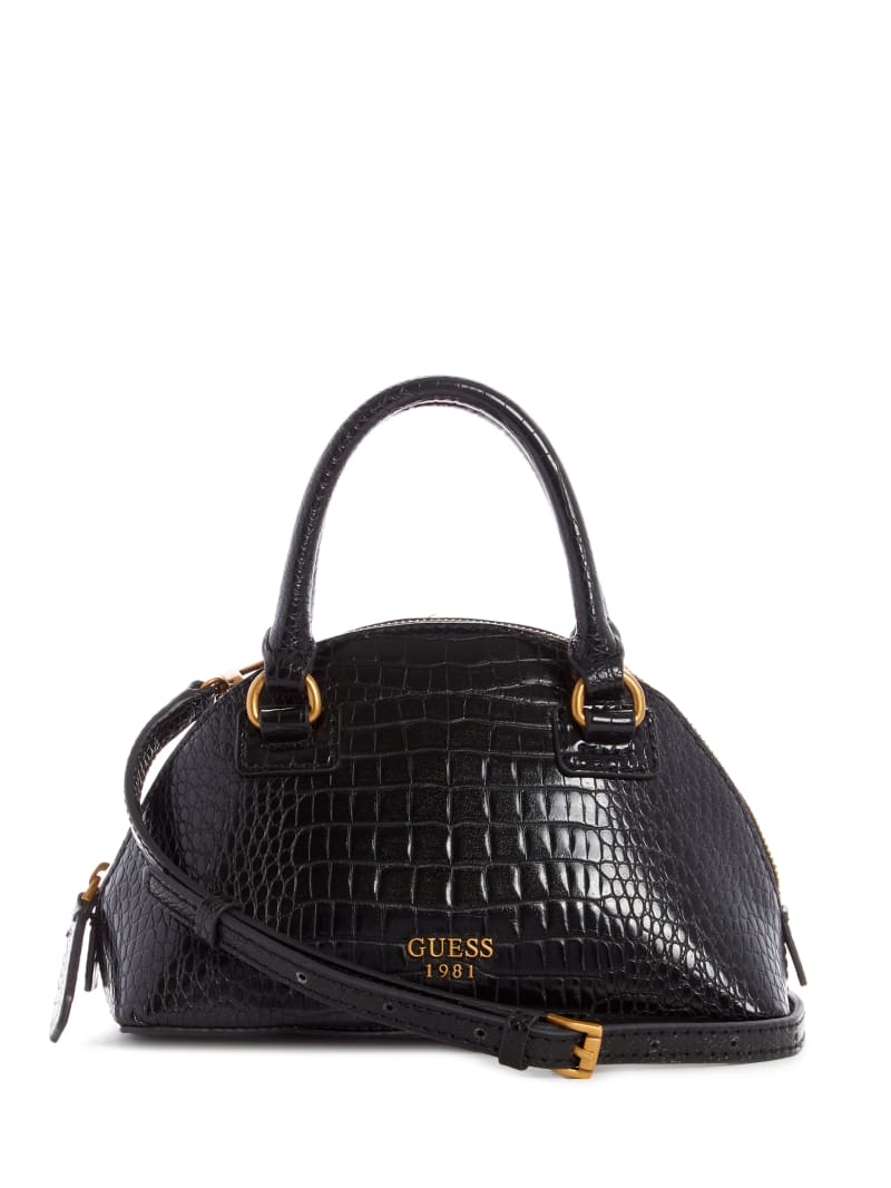 Black Women's Guess Shilah Small Dome Mini Bag | 1483076-OK