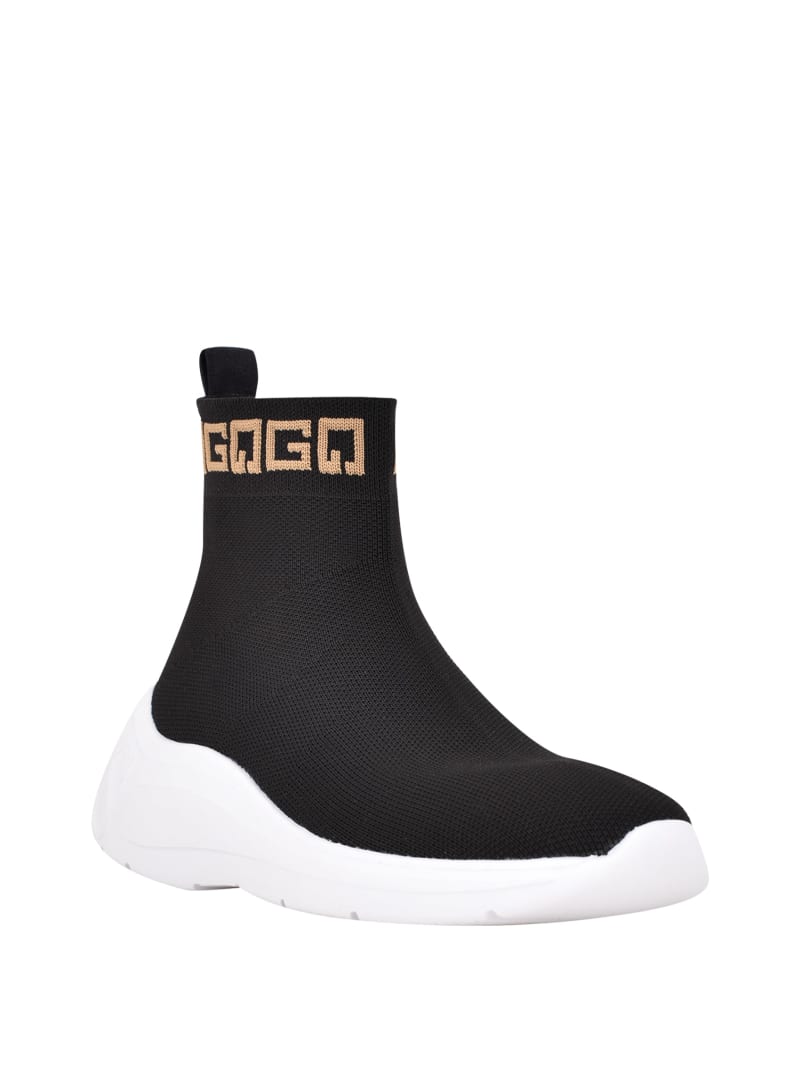 Black Women's Guess Sindera Sock Sneakers | 2679501-MI