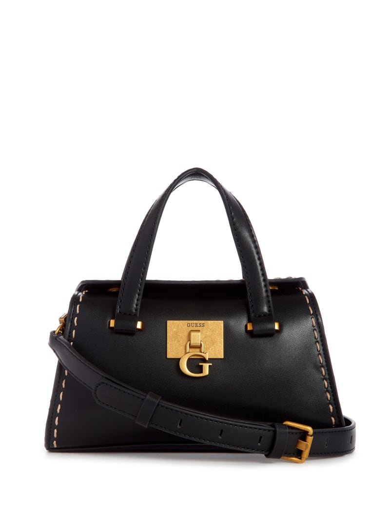 Black Women's Guess Stephi Satchel Bags | 2607543-JZ