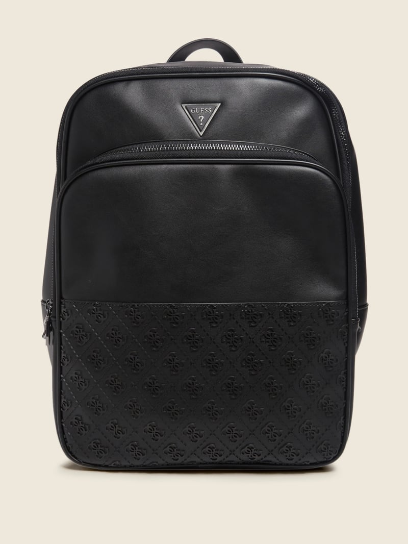 Black Women's Guess Vezzola Special Squared Backpacks | 8493062-IH