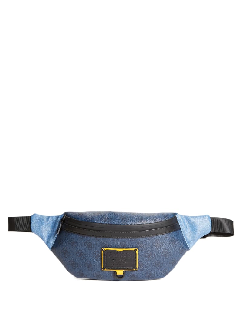 Blue Men's Guess Salameda Fanny Pack Bags | 3764801-WO