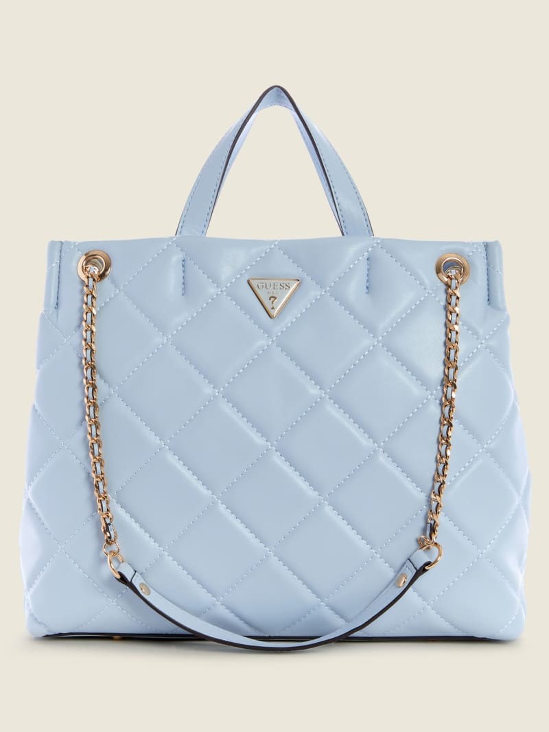 Blue Women's Guess Cessily Girlfriend Tote Bags | 0596327-PI