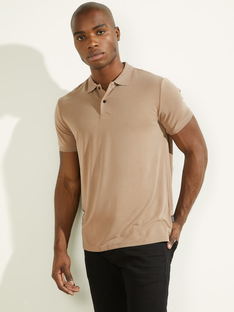 Brown Men's Guess Iker Shirts | 7304169-GH