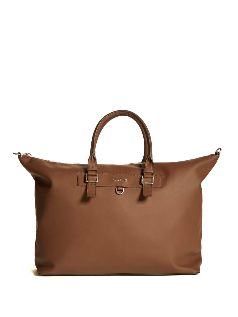 Brown Men's Guess Riviera Duffle Bags | 8023157-NZ