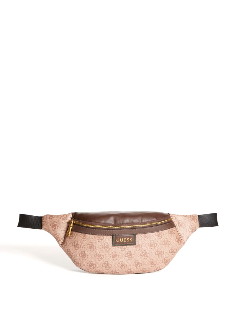 Brown Men's Guess Vezzola Logo Belt Bags | 9564278-LM