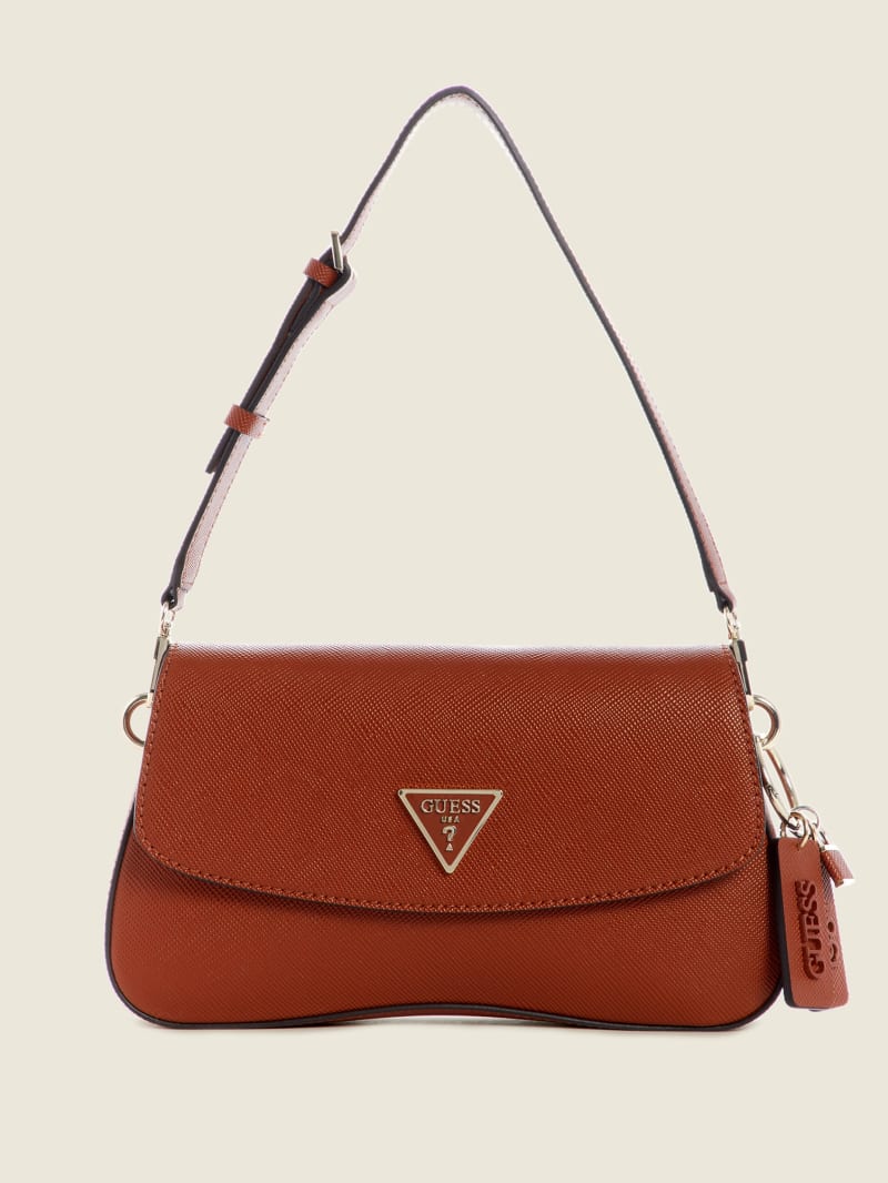 Brown Women's Guess Cordelia Flap Shoulder Bags | 2810679-BV