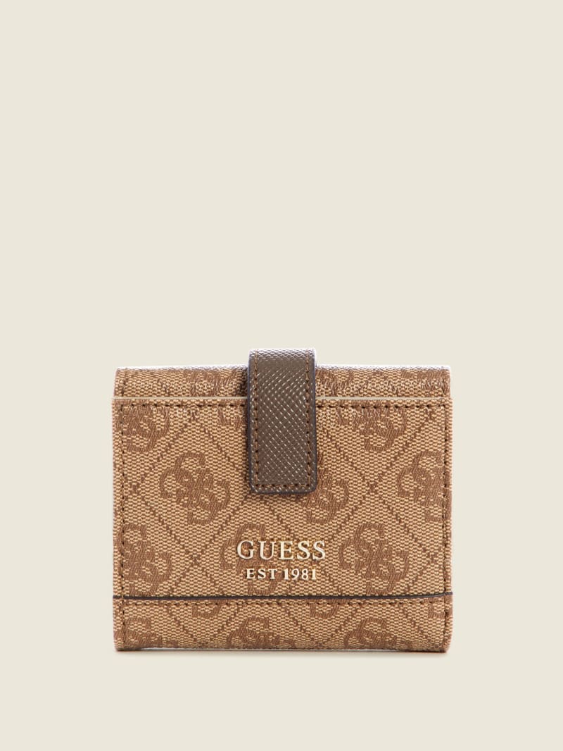 Brown Women's Guess Cordelia Logo Small Trifold Wallets | 7496021-FU