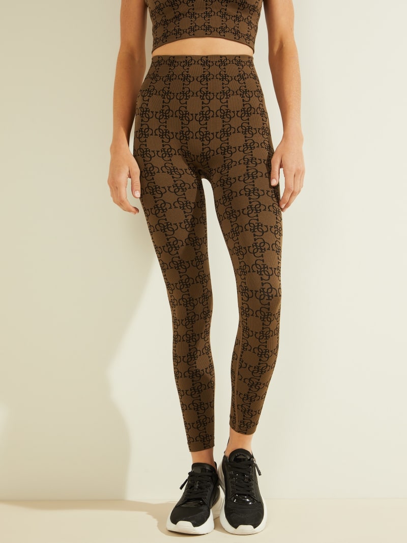 Brown Women's Guess DELLA LEGGINGS 4/4 Pants | 0543718-WE