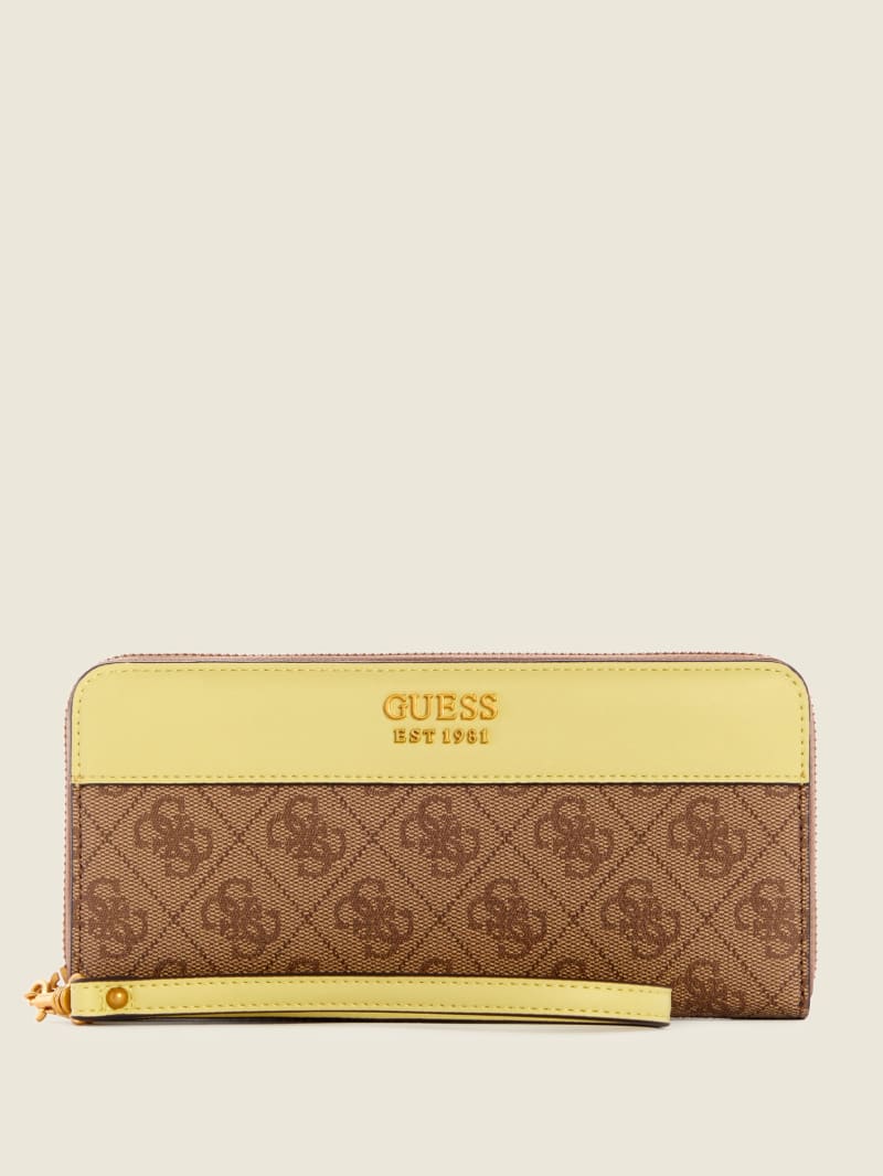 Brown Women's Guess Katey Zip-Around Wallets | 1647580-XP