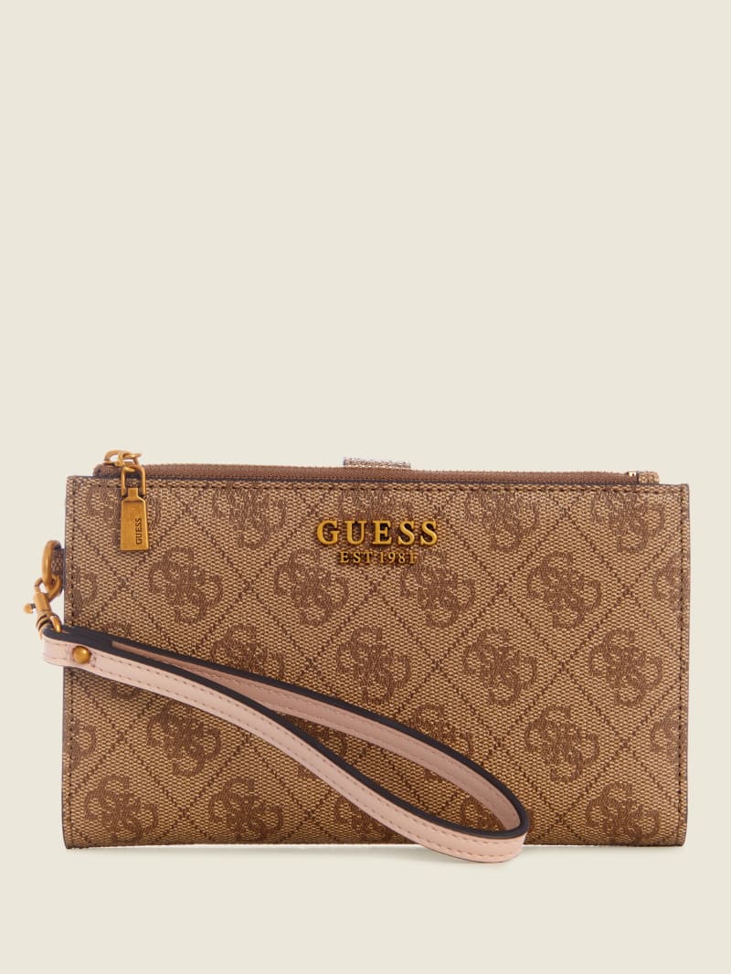 Brown Women's Guess Kristle Zip Organizer Wallets | 5649312-ZP