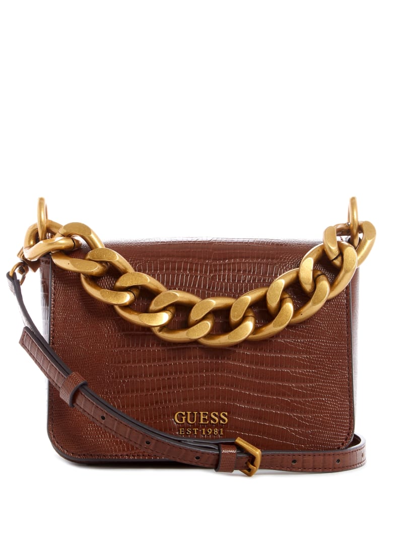 Brown Women's Guess Tullia Crossbody Bags | 9038416-LU