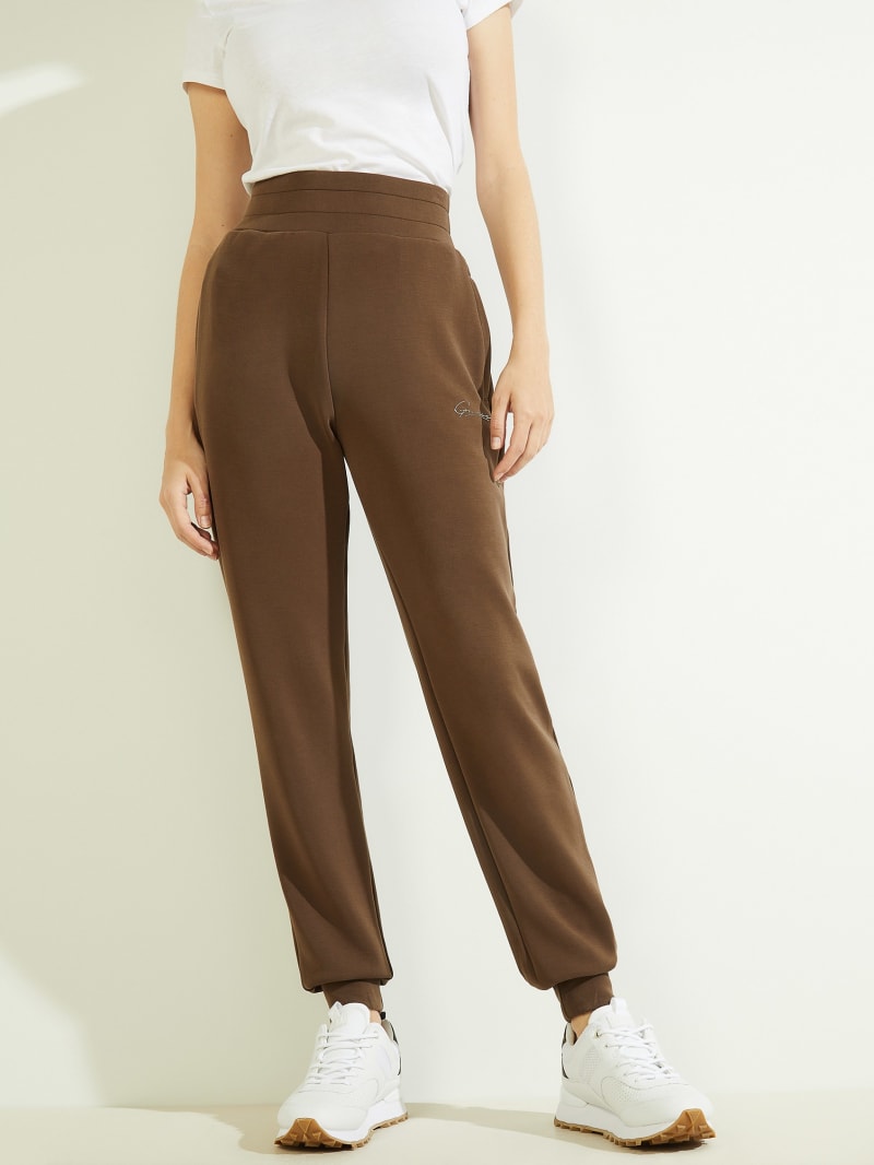 Chocolate Women's Guess Eco Effie Joggers Pants | 7309428-JH