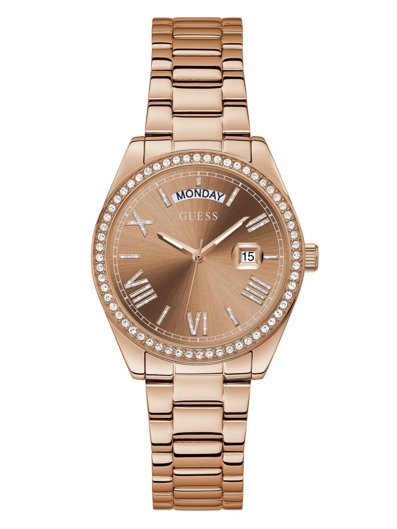 Copper Women's Guess Rose Gold-Tone Analog Watches | 3498502-DU