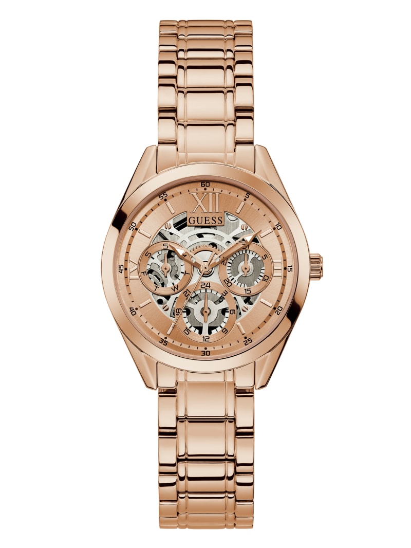 Copper Women's Guess Rose Gold-Tone Multifunction Watches | 1638042-VE