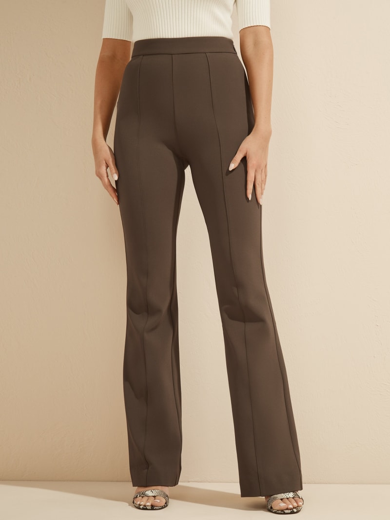 Dark Grey Women's Guess Chloe Pants | 0637124-AX