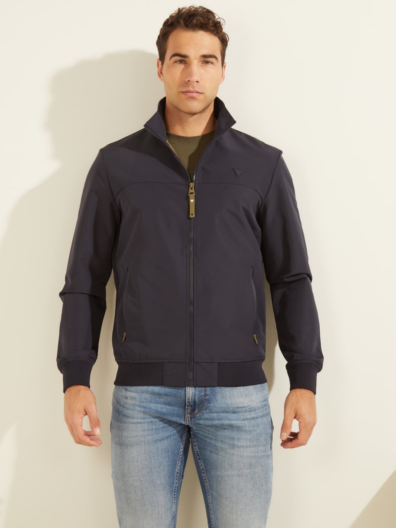 Deep Blue Men's Guess Amos Flight Jackets | 1386072-FG