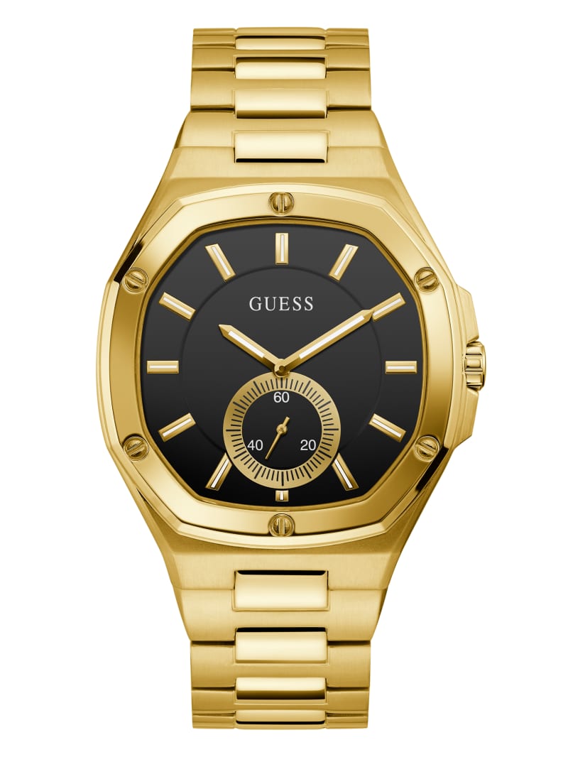 Gold Men's Guess And Gold-Tone Analog Watches | 0842753-CD