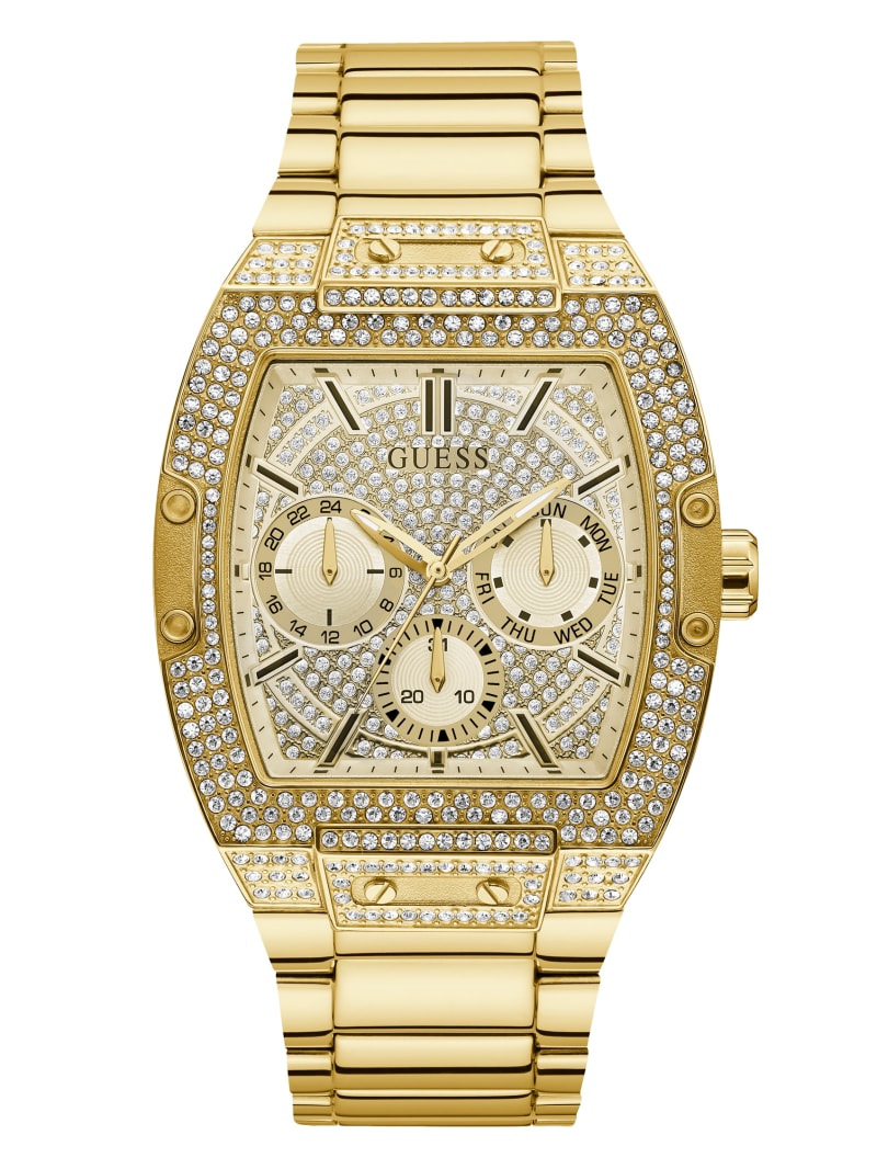 Gold Men's Guess Gold-Tone Multifunction Watches | 7495028-XW