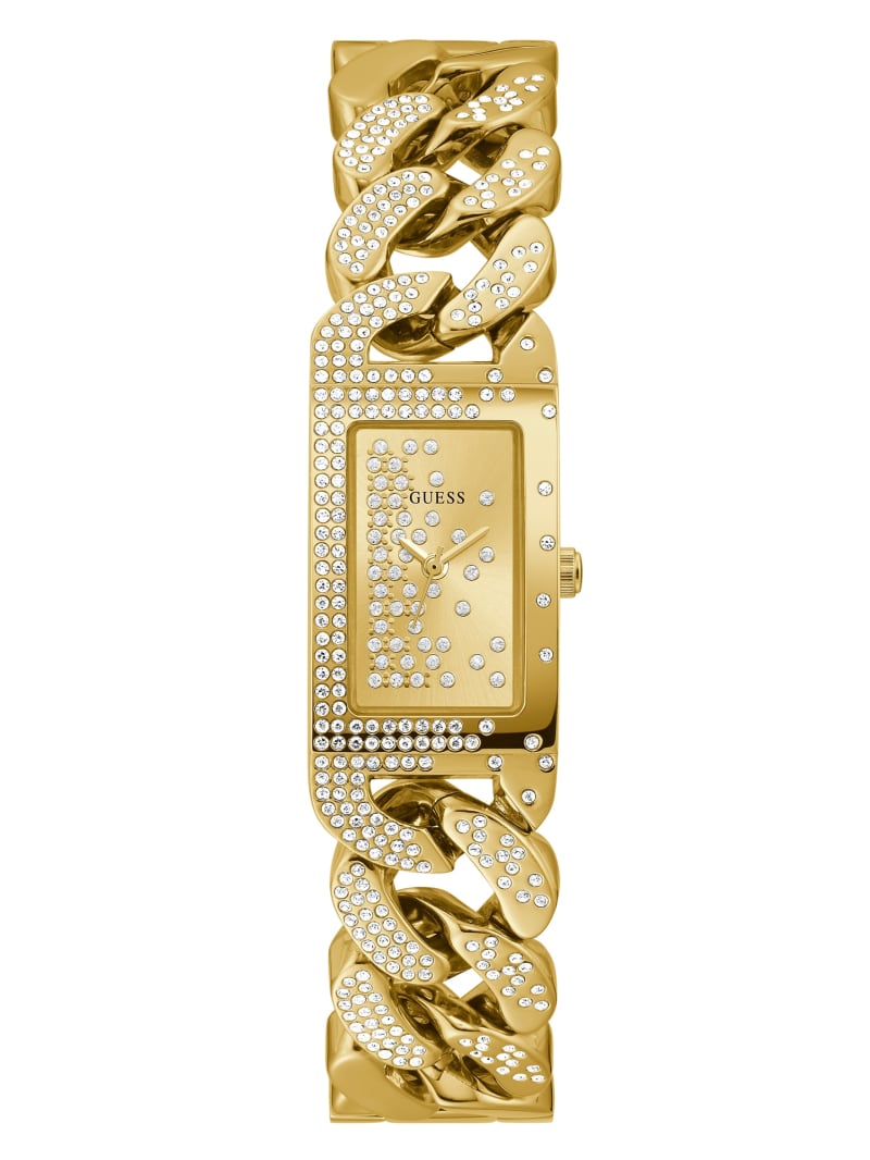 Gold Women's Guess Gold-Tone Analog Watches | 2954763-NE