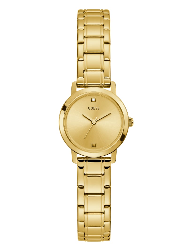 Gold Women's Guess Gold-Tone Diamond Analog Watches | 2650193-SO