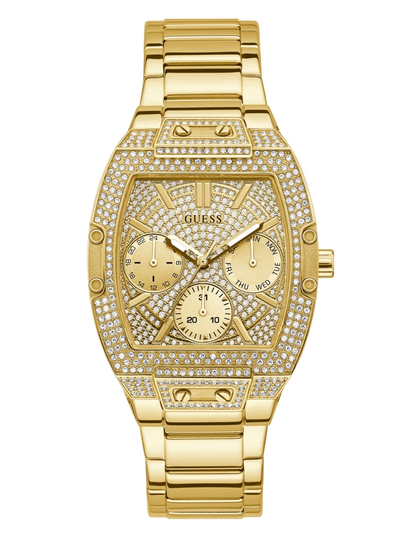 Gold Women's Guess Gold-Tone Multifunction Watches | 1209764-DB