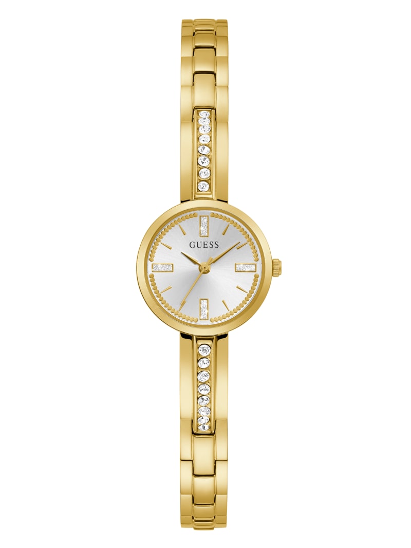 Gold Women's Guess Sofia Gold-Tone Crystal Analog Watches | 1845079-HS