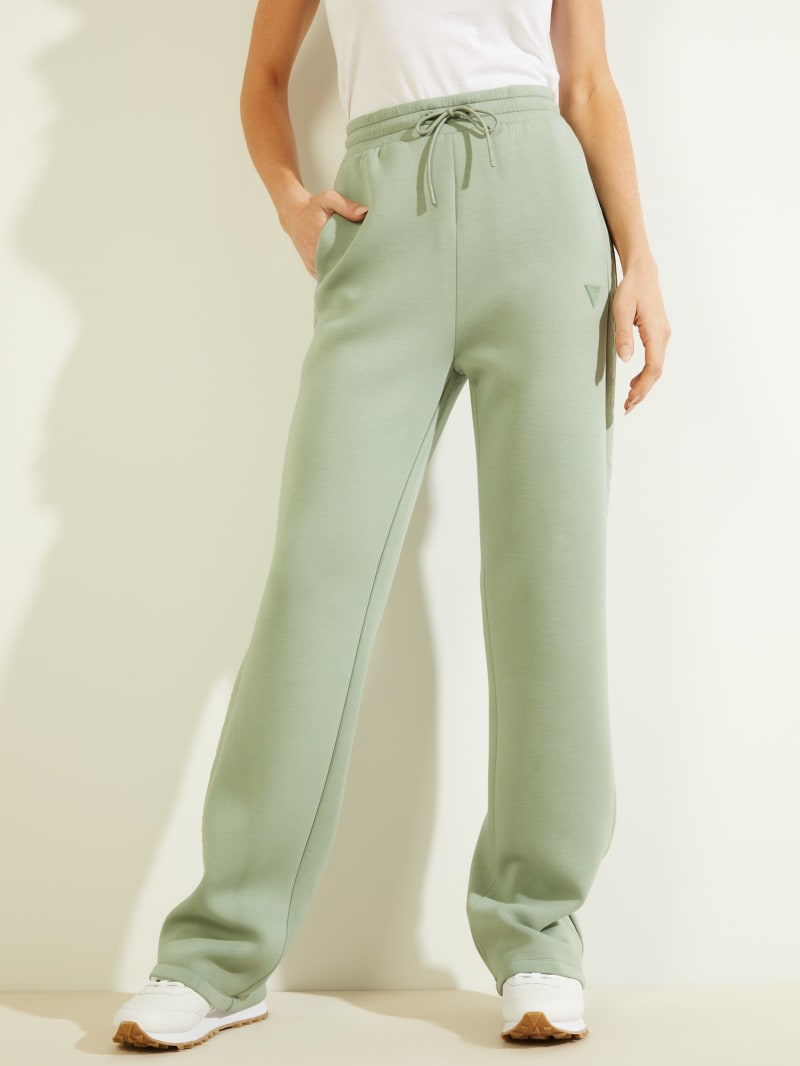 Green Women's Guess Eco Brenda Wide-Legs Pants | 3842507-PJ