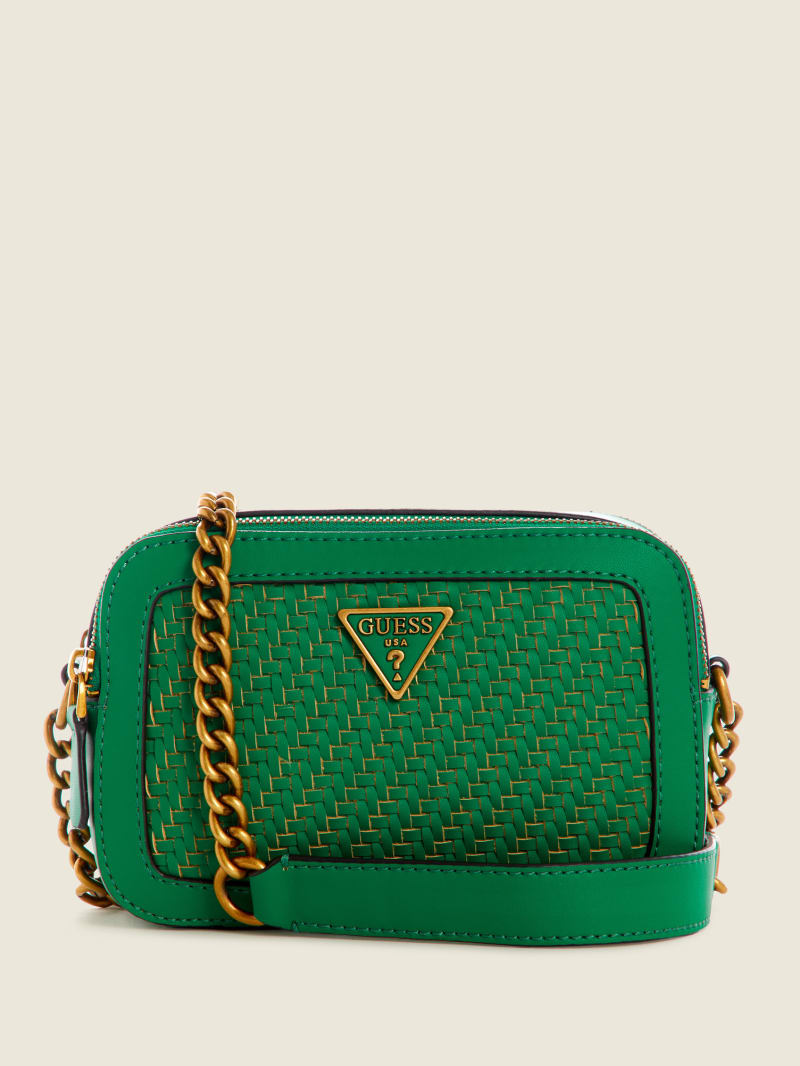 Green Women's Guess Hassie Camera Crossbody Bags | 6718942-NI