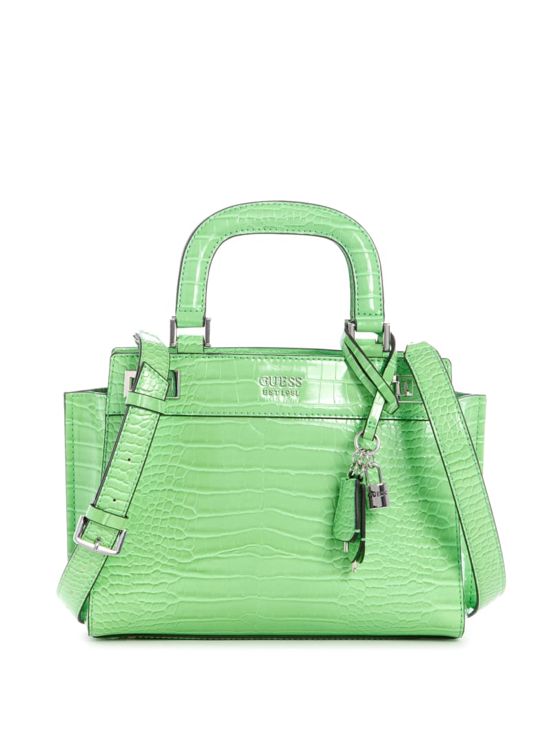 Green Women's Guess Katey Girlfriend Satchel Bags | 4350962-HD