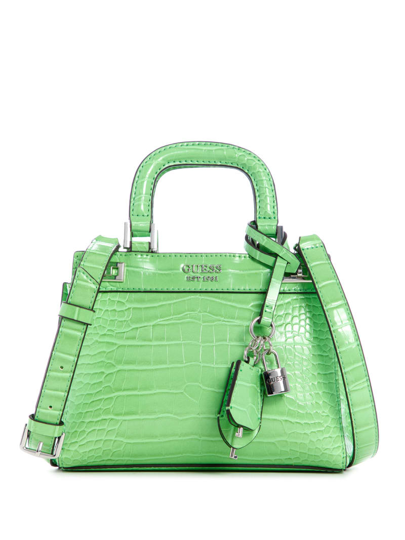 Green Women's Guess Katey Satchel Bags | 0827935-YK