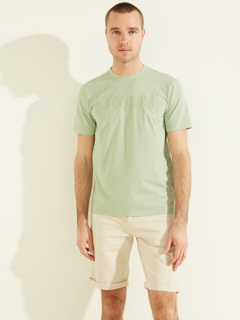 Grey Men's Guess Eco Alphy Active Tee T Shirts | 3546019-QR